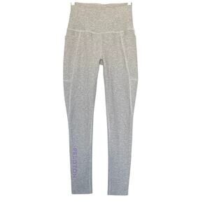 Beyond Yoga X Peloton Women’s Size XS Space Dye Grey High Rise 7/8 Legging Logo